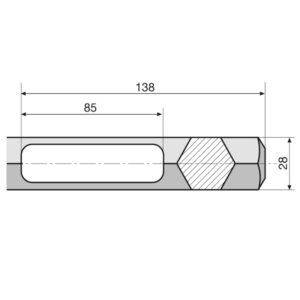 Kaltas įžeminimo strypui HiKOKI 27x400mm - Image 2