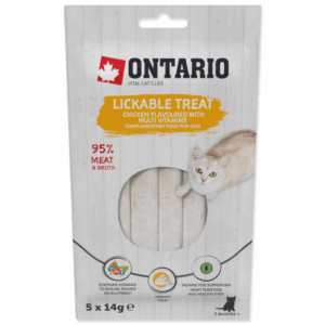 Ontario Laižomas skanėstas su Vištiena + Multivitaminais 5x14g