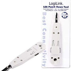 Logilink | LSA Punch Down Tool | LSA Punch Down ToolSuitable for on-wall and in-wall wallplatesCutting of the extending cable end in one stepAccording to the standard EIA/TIA 568 BFor Network, DSL and ISDNEasy to useWith self-tapping contacts