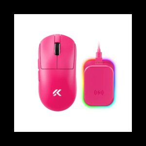MCHOSE A7 V2 Pro+ Plus Wireless Belaidė Žaidimų Pelė | Rose Red
