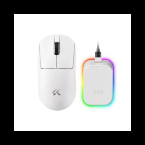 MCHOSE A7 V2 Pro+ Plus Wireless Belaidė Žaidimų Pelė | White