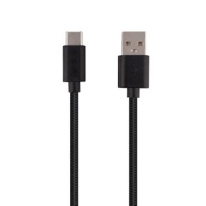 Musthavz GoEasy USB-A to USB-C Nylon Cable 1m, bla