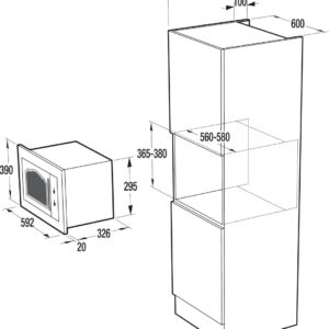 Įmontuojama mikrobangų krosnelė Gorenje BM235CLI - Image 2