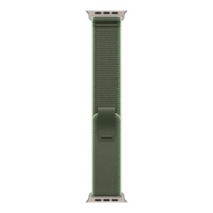 Apple 49mm Green/Neon Trail Loop - M/L - Natural Titanium Finish | Apple