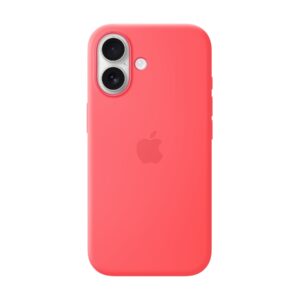 Apple iPhone 17 Silicone Case with MagSafe – Bright Guava | Apple