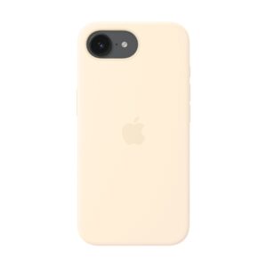 Apple iPhone 17e Silicone Case with MagSafe – Vanilla | Apple