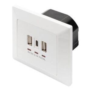 Digitus | Socket with USB A & USB-C Ports, flush mounted
