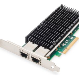 Digitus | 10Gbps Dual Port Ethernet Server adapter PCIe X8, Intel X540 BT2 | DN-10163