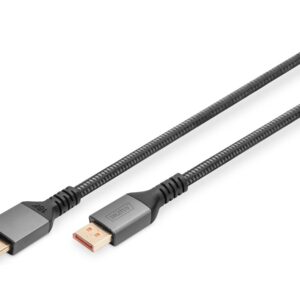 Digitus 16K DisplayPort Connection Cable, Version 2.1, 80G | DisplayPort | 1 m