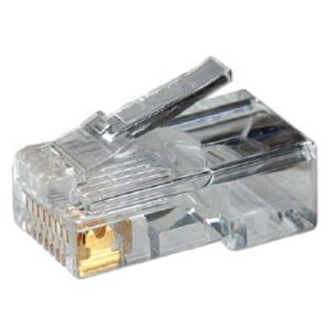 Logilink | MP0002 | CAT5e Modular PlugSuitable for 8P8C Round CablePlug unshieldedGold-plated contacts | Transparent - Image 1