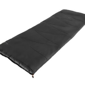 Easy Camp Starling Square Black 10°C | Sleeping Bag | 190 x 75 cm | 5 to 15 °C | One-way, L-shaped