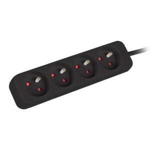 Lanberg | Power strip 1m 4x outlets for UPS system | PS0-04E-0100-IEC-BK | Sockets quantity 4