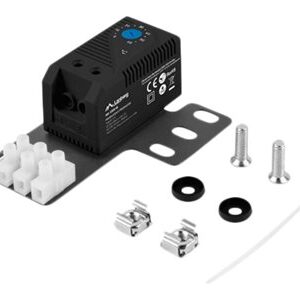 Lanberg Closed-loop thermostat 10A for rack cabinets with 19" ear and terminal block | AK-1505-B | Black