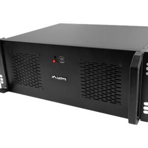 Lanberg | Rackmount server chassis lanberg ATX 350/10 19"/4U | Black