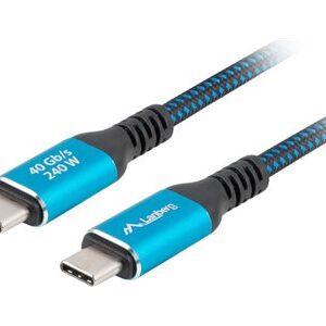 Lanberg | USB-C M/M 4.0 CABLE 240W 8K 60HZ | CA-CMCM-45CU-0015-BK