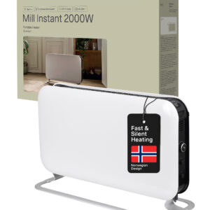 Mill | Heater | SG2000LED | Convection Heater | 2000 W | Number of power levels 3 | Suitable for rooms up to 5-20 m² | White - Image 1
