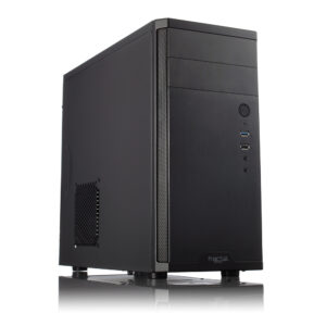 Fractal Design | CORE 1100 | Black | Micro ATX | ATX PSUs, up to 185mm if a typical-length optical drive is mounted