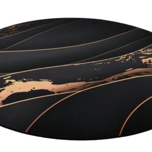 Arozzi Zona Round Floor Pad | Black/Gold