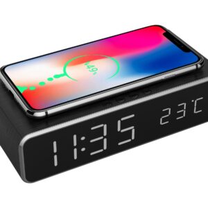 Gembird | Digital alarm clock with wireless charging function | DAC-WPC-01 | Wireless connection