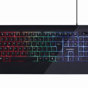 Gembird | Multimedia Keyboard | KB-UML-03 | Multimedia | Wired | US | Black