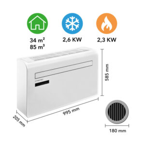 Oro kondicionierius monoblokas (be išorinio bloko) su Wi-Fi Trotec PAC-W 2650 SH - Image 6