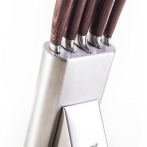 Peilių rinkinys nerūdijančio plieno stove G21 Gourmet Steely 60022164, 5 vnt