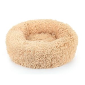Minkštas pūkuotas guolis M 60cm smėlio spalvos - Image 1