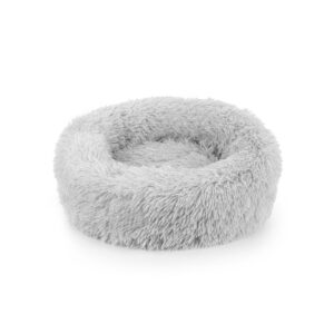 Minkštas pūkuotas guolis S 50cm pilkas