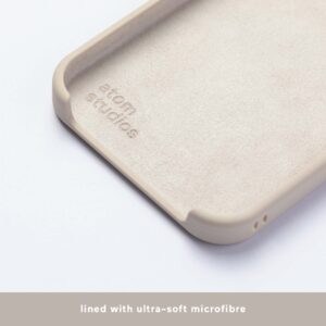 ATOM STUDIOS Dėklas Split silikoninis MagSafe Apple iPhone 12 / 12 Pro CALCIUM STONE - Image 4