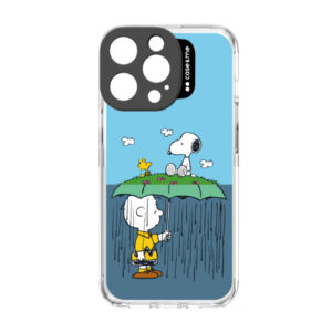 dėklas&ME PEANUTS dėklas Apple iPhone 14 Pro WITH CAMERA LENS ProTECTION umbrella backcover