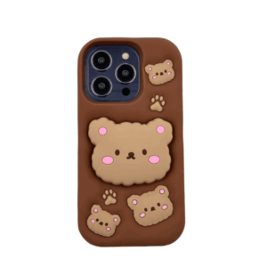 Dėklas dėklas 3D BEARS su stoveliu Apple iPhone 13 Pro