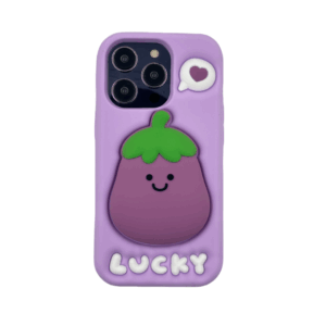 Dėklas dėklas 3D EGGPLANT su stoveliu Apple iPhone 13