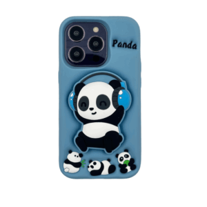 Dėklas dėklas 3D PANDA su stoveliu Apple iPhone 14 Pro