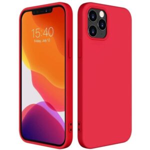 Dėklas silikoninis dėklas Apple iPhone 12 Pro Max RED - Image 3