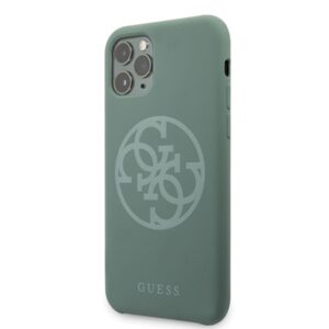 Guess GUHCN65LS4GKA Apple iPhone 11 Pro Maxkhaki dėklas Silicone 4G Tone On Tone - Image 2