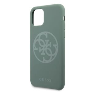 Guess GUHCN65LS4GKA Apple iPhone 11 Pro Maxkhaki dėklas Silicone 4G Tone On Tone - Image 3
