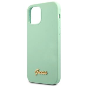 Guess GUHCP12MLSLMGGN Apple iPhone12/12 Pro 6,1" zielony/green dėklas Metal Logo Script - Image 6