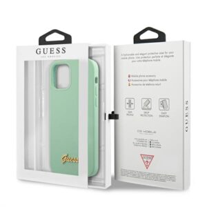 Guess GUHCP12MLSLMGGN Apple iPhone12/12 Pro 6,1" zielony/green dėklas Metal Logo Script - Image 8