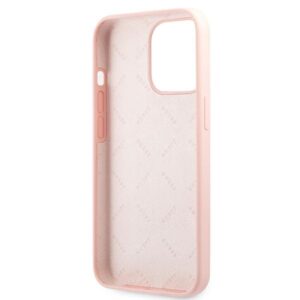 Guess GUHCP13LLS4GWPI Apple iPhone 13 Pro / 13 6,1" różowy/pink dėklas Silicone 4G Logo - Image 7