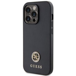 Guess GUHCP14LPS4DGPK Apple iPhone 14 Pro 6.1" black dėklas Strass Metal Logo - Image 2