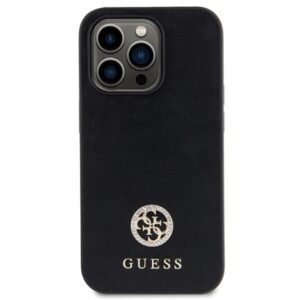 Guess GUHCP14LPS4DGPK Apple iPhone 14 Pro 6.1" black dėklas Strass Metal Logo - Image 3