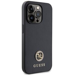 Guess GUHCP14LPS4DGPK Apple iPhone 14 Pro 6.1" black dėklas Strass Metal Logo - Image 4