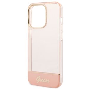 Guess GUHCP14XHGCOP Apple iPhone 14 Pro Max 6,7" różowy/pink dėklas Translucent - Image 6