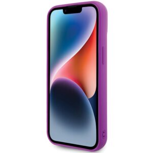 Guess GUHCP15SPMSDGSF Apple iPhone 15 / 14 / 13 6.1" fuschia dėklas Disco Metal Script - Image 5