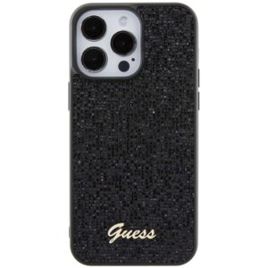 Guess GUHCP15XPMSDGSK Apple iPhone 15 Pro Max 6.7" black dėklas Disco Metal Script - Image 3