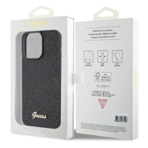 Guess GUHCP15XPMSDGSK Apple iPhone 15 Pro Max 6.7" black dėklas Disco Metal Script - Image 8