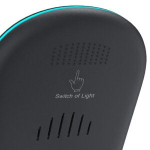 HAMA INDUCTION CHARGER QI-FC 15S 15W / USB-C + QC 3.0 CHARGER BLACK - Image 3