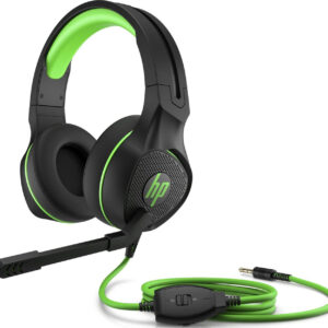 Žaidimų ausinės HP Pavilion 400, Juoda-Žalia (4BX31AA) - Image 1