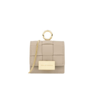 Ideal of Sweden Braided Mini AirPods Bag Light Camel