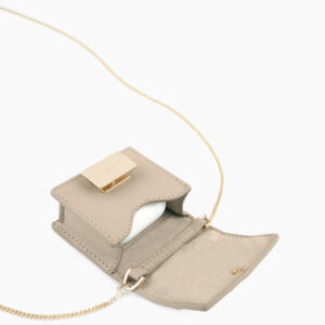 Ideal of Sweden Braided Mini AirPods Bag Light Camel - Image 2